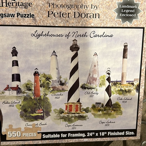 Heritage lighthouses of North Carolina puzzle - Picture 2 of 3